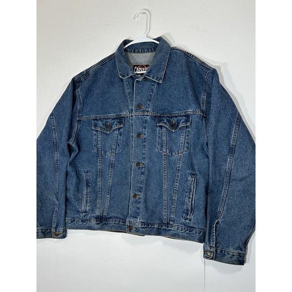 VTG 1997 Denim Jacket Oscar Dela Hoya Hector Macho Camacho Caesars Palace Boxing - Picture 8 of 16